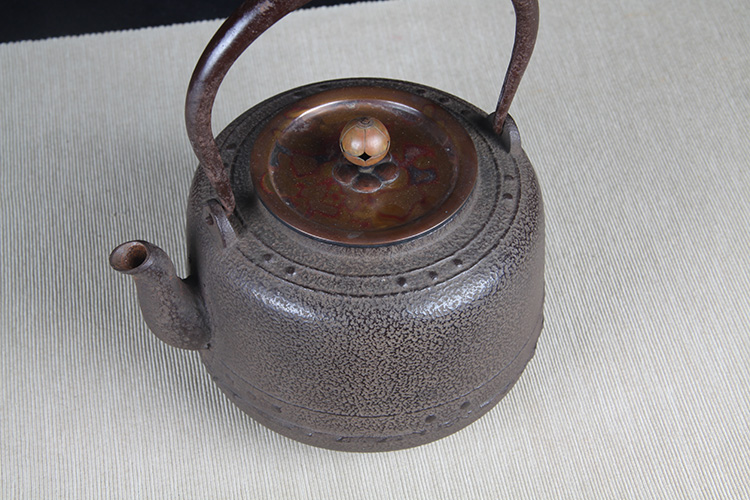 日本铁壶 日本京都系釜师壶经典万代屋铁瓶 日本关西铁壶铁瓶釜师款