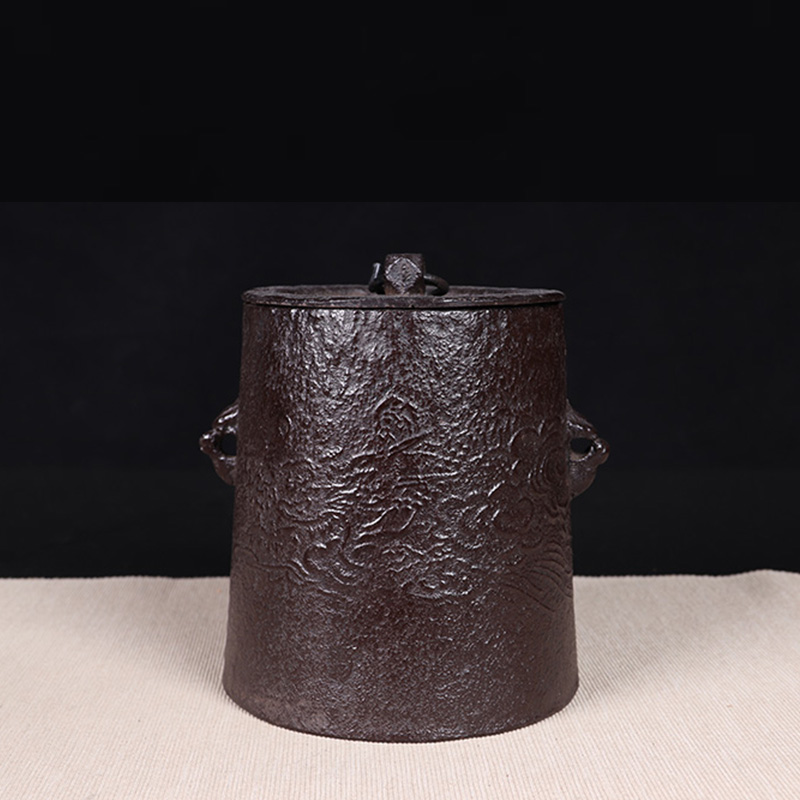 日本茶釜 日本经典云龙釜 精工铸造云龙纹，直筒型茶釜，性价比高
