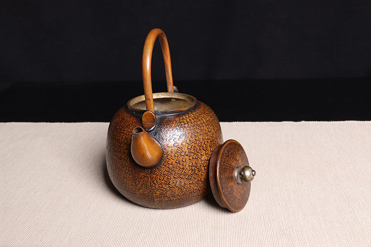 日本茶器 日本古铜精工松鹤纹铸物 日本古铜工艺，精铸松针纹，仙鹤一对， 日本茶器日本古铜精工松鹤纹铸物日本古铜工艺，精铸松针纹，仙鹤一对